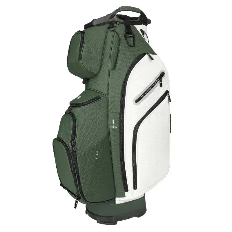 Material 15 Waterproof Portable Lightweight PVC White Green PU Leather Car Golf Bag Men
