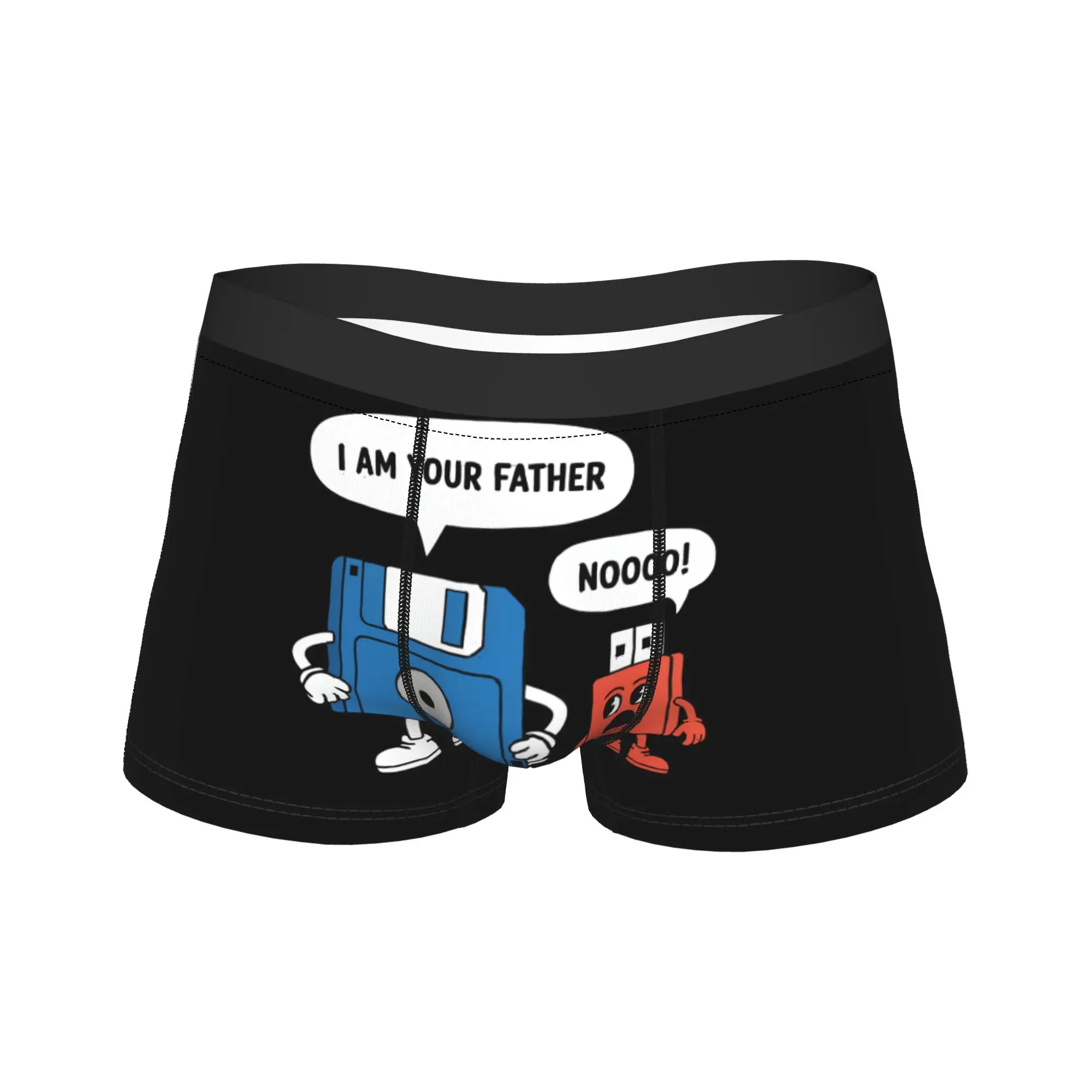 Floppy Disk Usb Drive Im Your Father Fun Computer Underwear  Soft Trend Underpants Pattern Shorts Briefs 3D Pouch Boxershorts