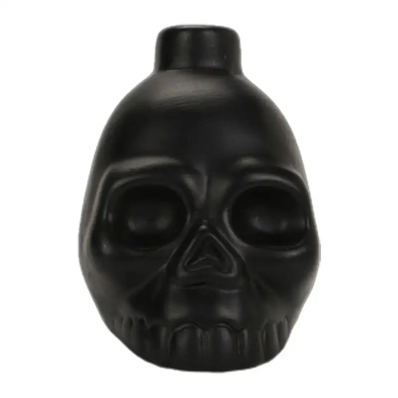 Black Skull Whistle Loud Human Scream War Whistle High Decibels Authentic Human Sounding Aztec War Whistle Skull Shape For