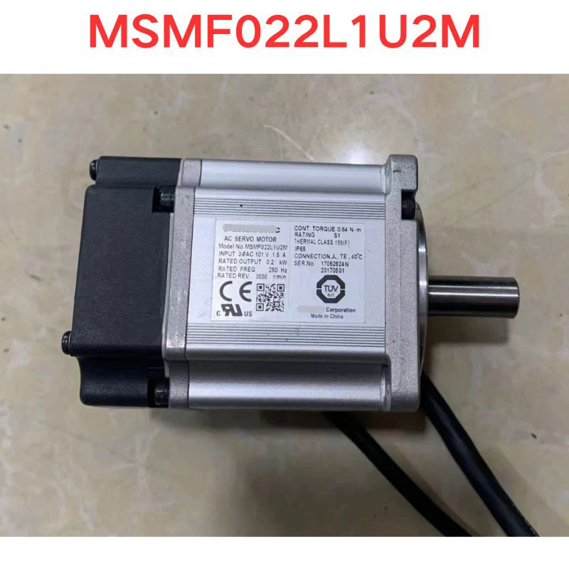 Used MSMF022L1U2M servo motor  Function check OK