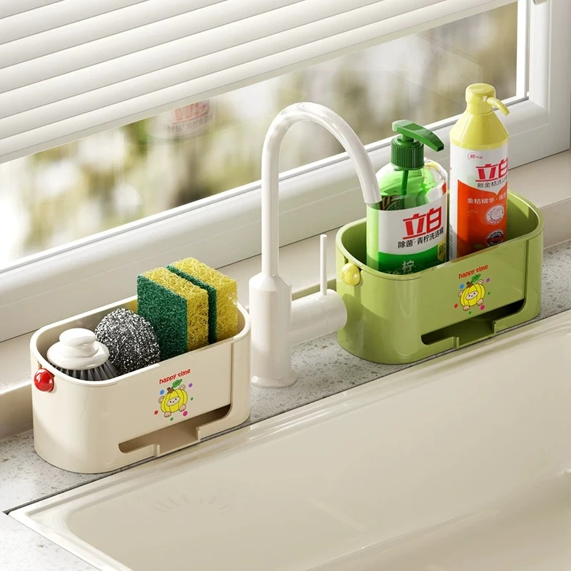 

LTT kitchen drain rack sponge rag drain rack sink bowl rack