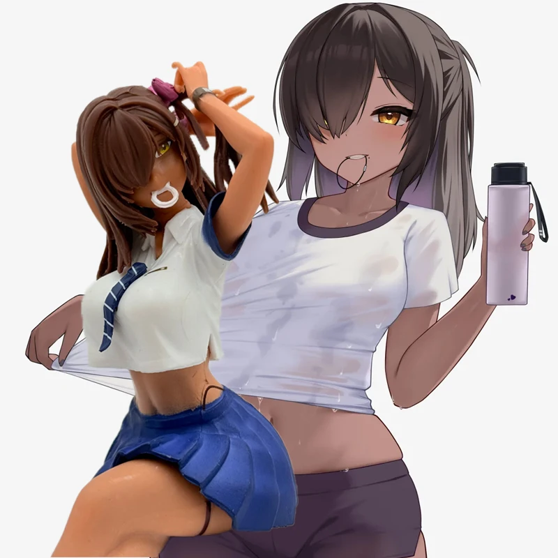 14 سنتيمتر الأسود الجلد حار فتاة لعبة شخصية KO عمل أرقام سطح المكتب موضة الهيكل الزينة أطقم منمذجة Otaku العصرية اللعب هدية