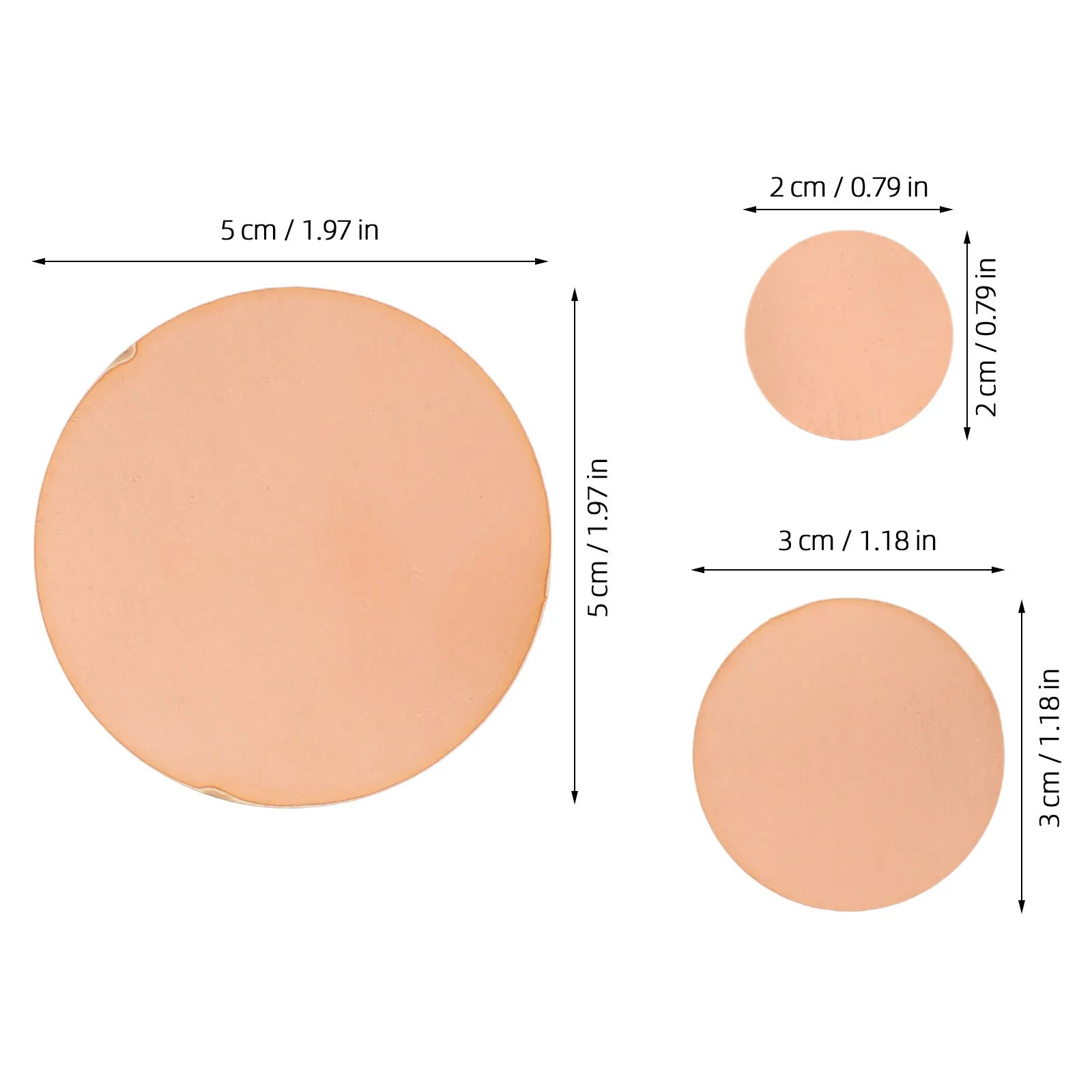 18Pcs Copper Gaskets Pure Copper Round Plates Laser Cut Assortment for Crafts Repair Electronics Heat Dissipation