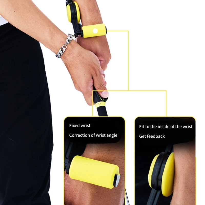 Golf Swings Trainer With Instants Feedback Pad And Antislip For Correct Postures And Wrist Stabilization