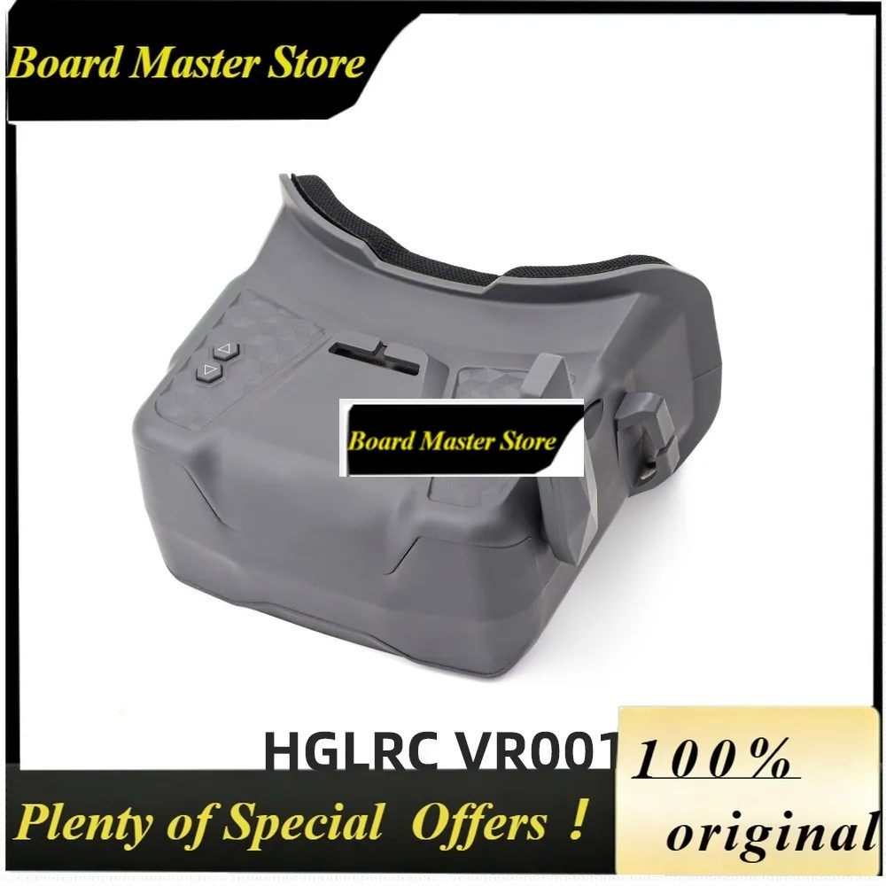 BoMsHGLRC VR001 5.8G FPV Goggles Screen 4.3inches Type-C Charging Port Support Card Recording 80CH Channel RC Parts