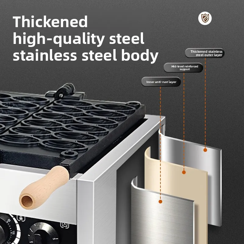 Commercial Mini Corn Cake Maker, Taiwan Style Small Corn Bread Machine for Street Snack Baking