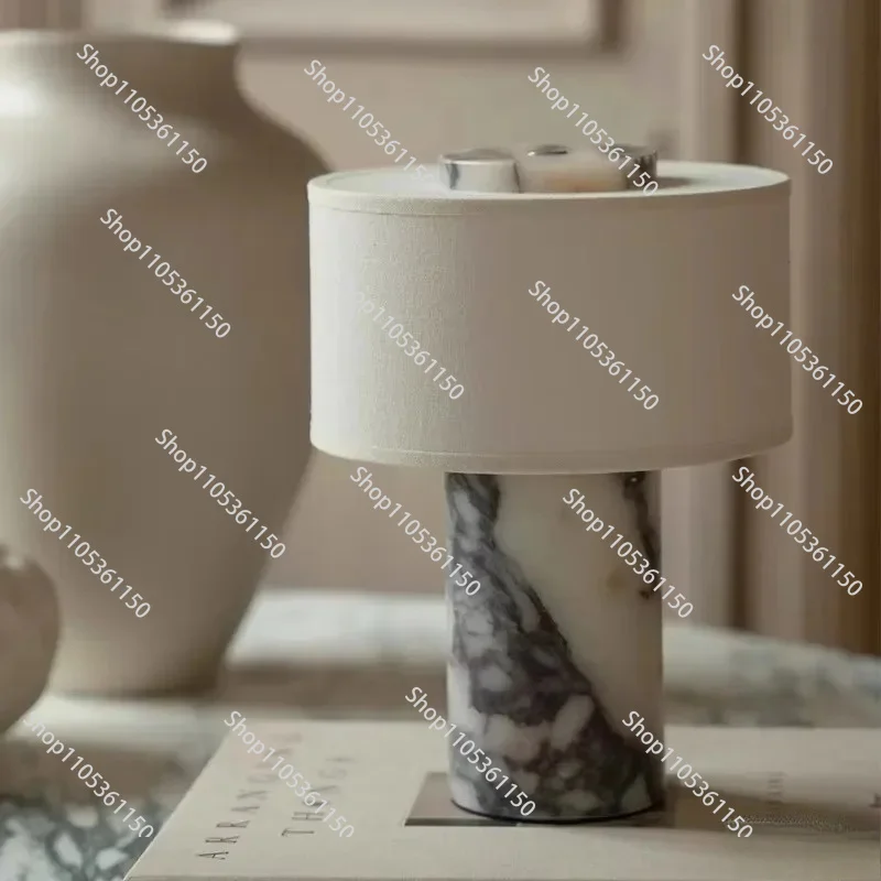 Modern design natural marble table lamp holder living room bedroom new luxury decorative table lamp