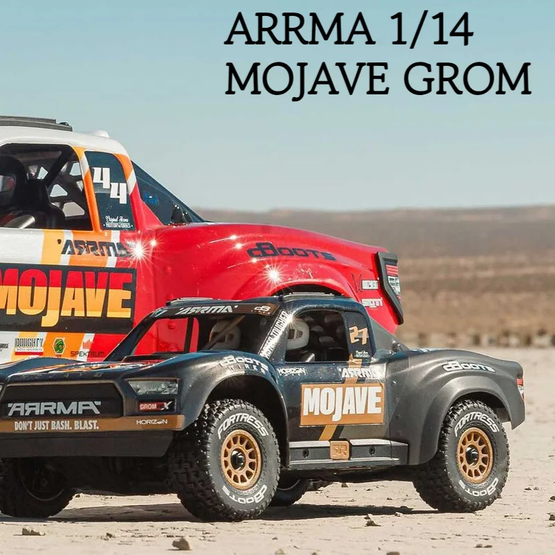 

ARRMA 1/14 Scale Mojave GROM Brushless RC Car Remote Control Electric Four-Wheel Drive Off-Road Desert Truck Toy for Ages 14+