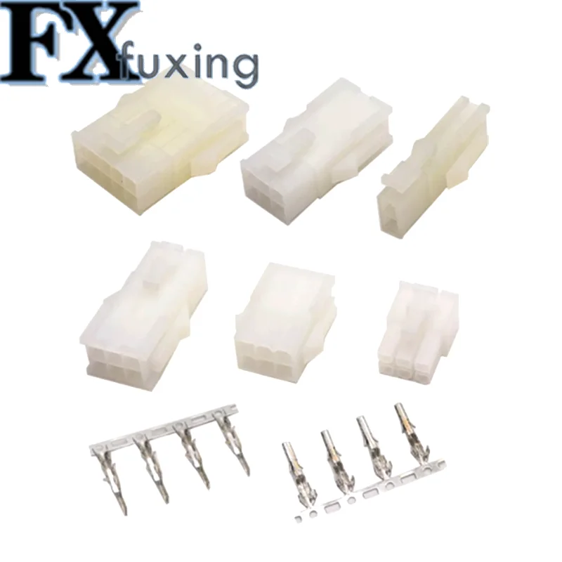 4.2mm 5 sets / Batch 5557 / 5559 Automobile Harness Connector 2-18/24 Pin Male And Female Terminal Plug kit Computer Power Cable