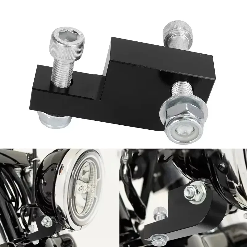 للدراجات النارية السوداء 39-49 مللي متر Dyna Super Glide FXDF FXDB كشافات نقل قوس المصباح تمديد كتلة عدة