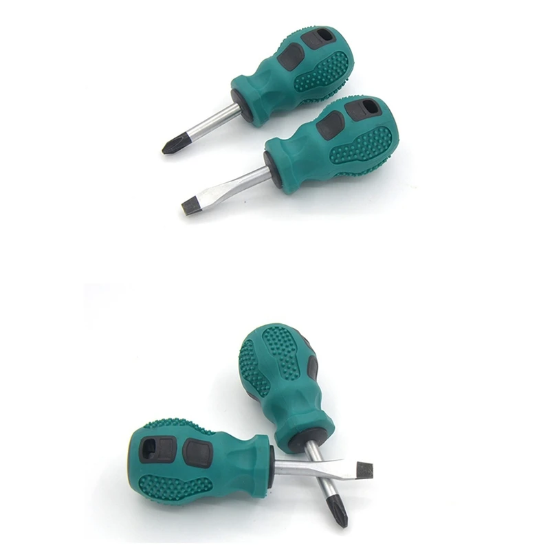 Small Carrot Heads Screwdriver Mini Dual-Purpose Screwdriver Half-Inch Flat Short Screwdriver