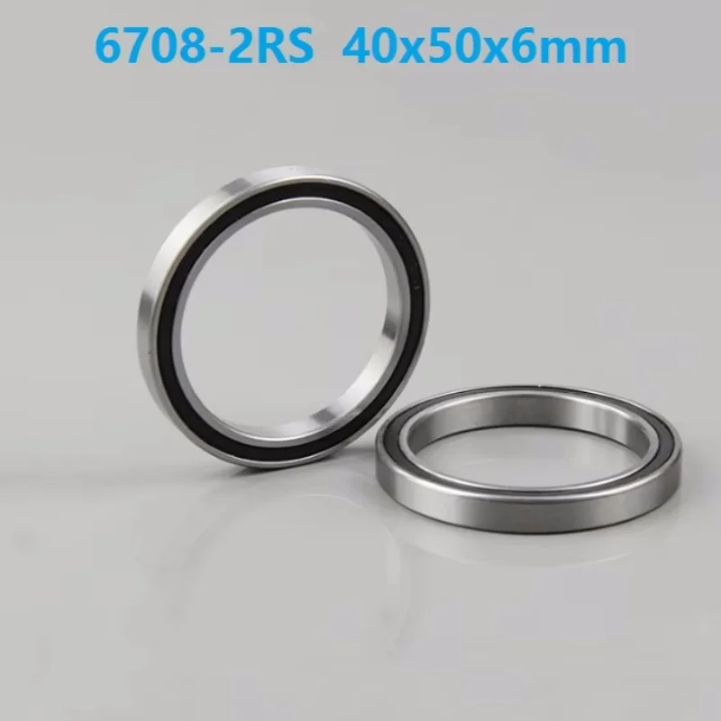 

4pcs 6708-2RS 6708RS bearing 40*50*6mm Deep Groove Ball Bearings 40x50x6 mm 6708 2RS RS