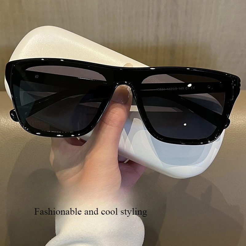

Trendy sunglasses with large frame for both men and women, suitable for cycling and travel, high-end sunglasses