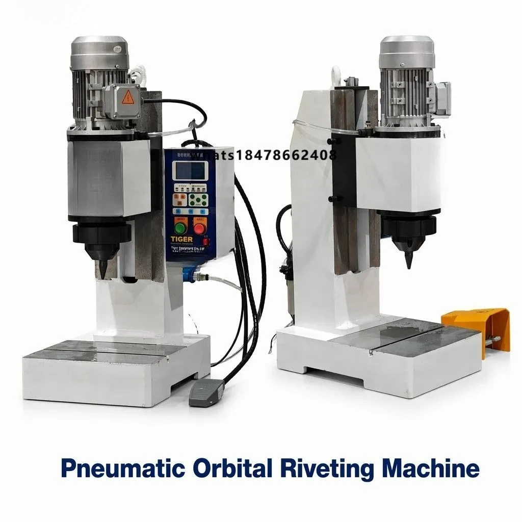 TIGER Small Desktop Pneumatic Cold Forming Press 0.5-6mm 9kN Spin Orbital Riveting Machine Factory