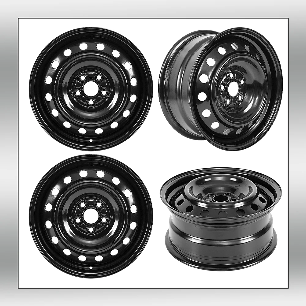 

4/2/1PCS 16X7 Inch Black Steel Wheels Rim Replacement Car Hub Fit for 2020-2024 Toyota Corolla Wheel Hubs