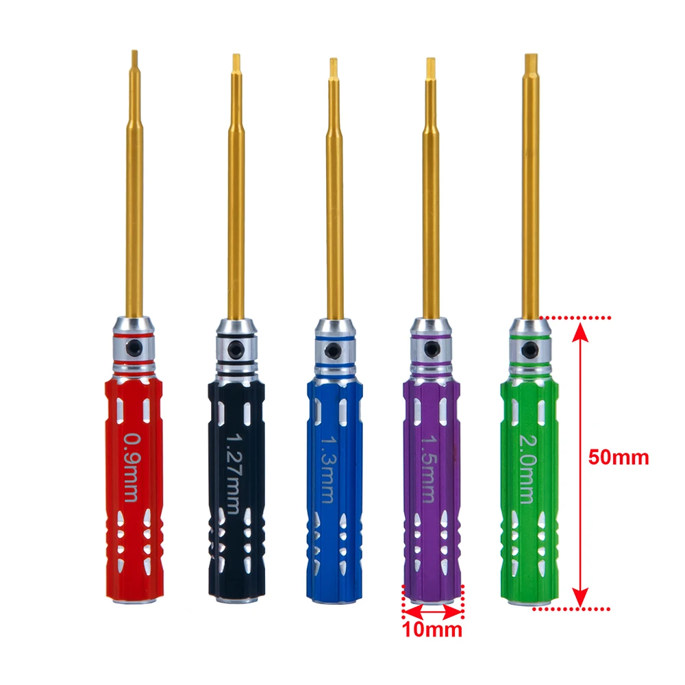 AXSPEED Hexagon Screwdriver Screw Driver Tool Kit for 1/18 1/24 Axial SCX24 TRX4M Tamiya RC Car Repair Tools