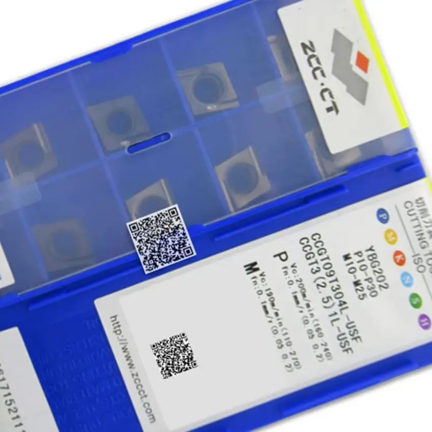 

ZCC.CT CCGT09T301R-USF YBG202/CCGT09T304L-USF YBG202/CCGT09T304L-USF YBG205/CCGT09T304R-USF YBG205 CNC blade carbide inserts