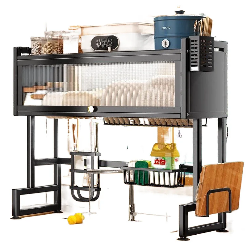 

Fully sealed dustproof kitchen rack