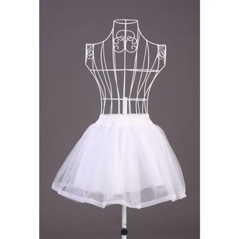 31BB Crinoline Underskirt Petticoat Slip Lace Panniers Bumroll Dress Accessory