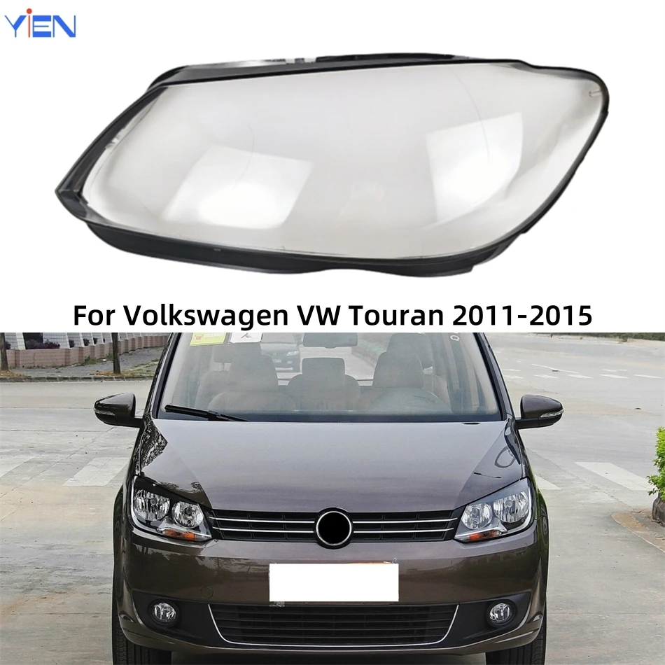 

For Volkswagen VW Touran 2011 2012 2013 2014 2015 Articles Cars Polycarbonate High Gloss Fully Transparent Headlights Lamp Cover