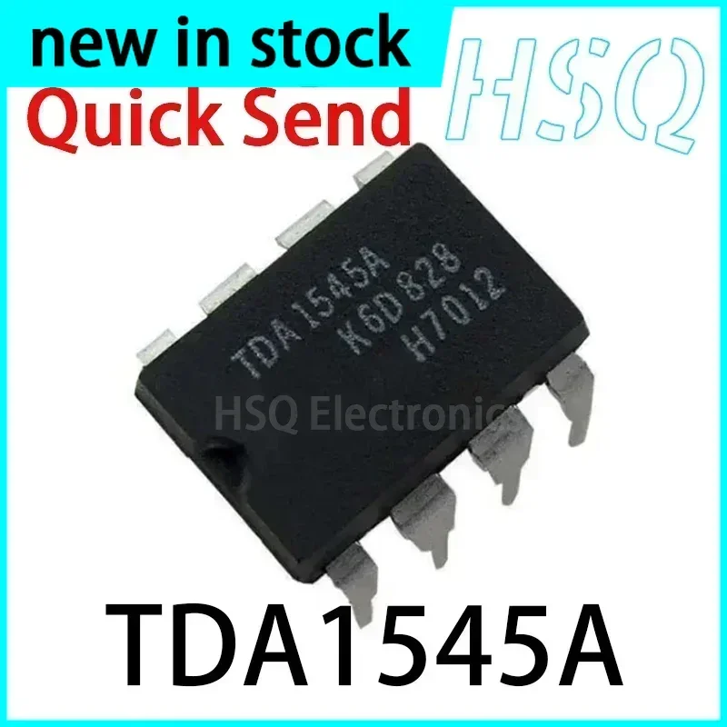 10PCS TDA1545A TDA1545 Stereo Continuous Calibration DAC Chip DIP-8 Direct Insertion