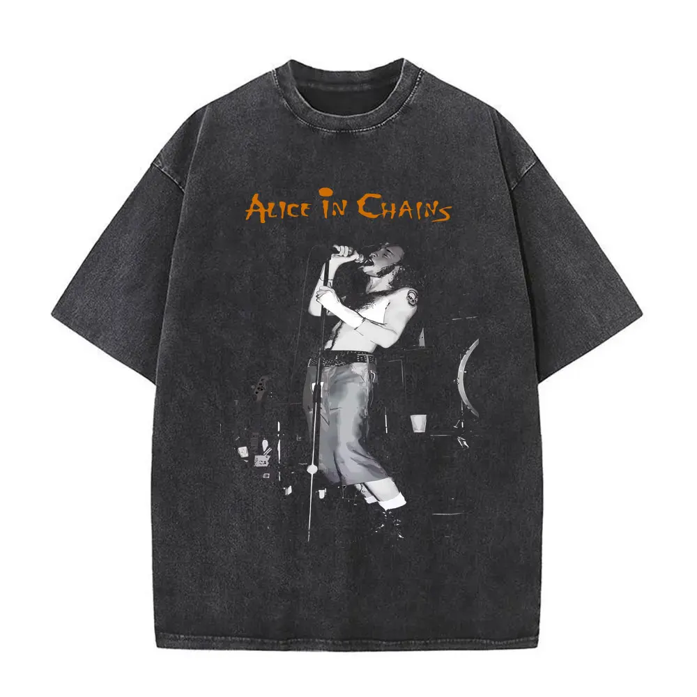 Koszulka z grafiką zespołu rockowego Alice in Chains w stylu vintage, prana, męska i damska, retro, gotycka, punkowa, merch, koszulki męskie z lat 90., oversize