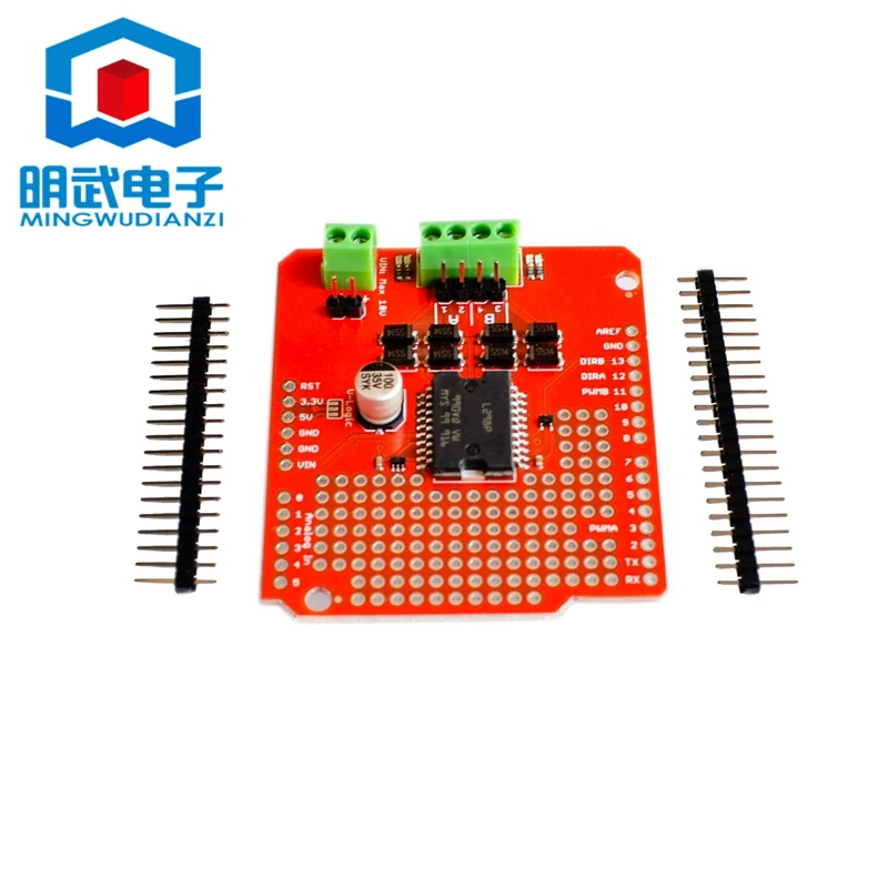 Supporting L298P High Current two-way Trolley Motor Drive Board Recommended For Smart Cars