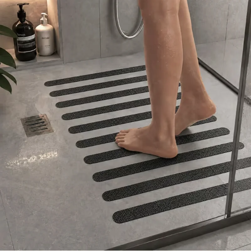 12pcs Multi-purpose anti-slip pre-cut strips, used for anti-slip in shower rooms, table mats, indoor stairs, and washbasins