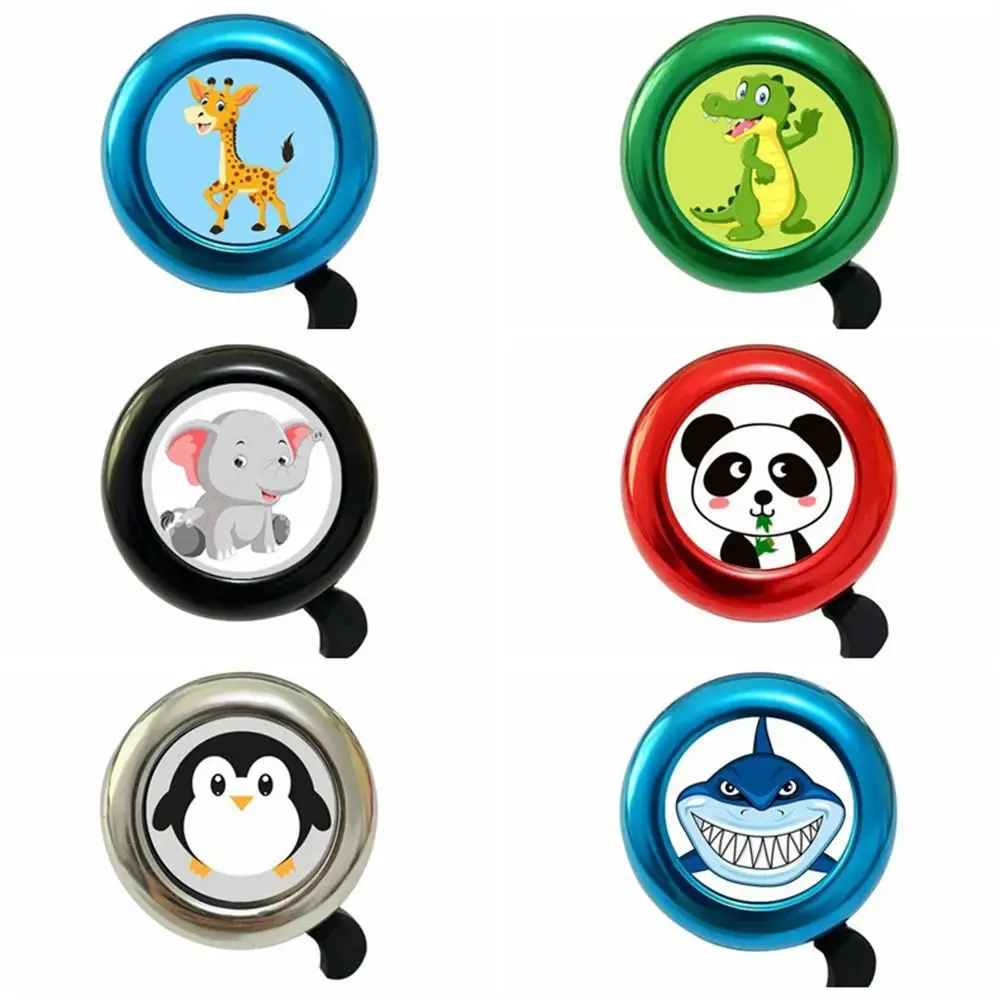 High Sound Kids Bicycle Bell Cycling Ring Safety Warning Handlebars Horn Cartoon Animal Series Bike Alarm Bell Bike Decoration