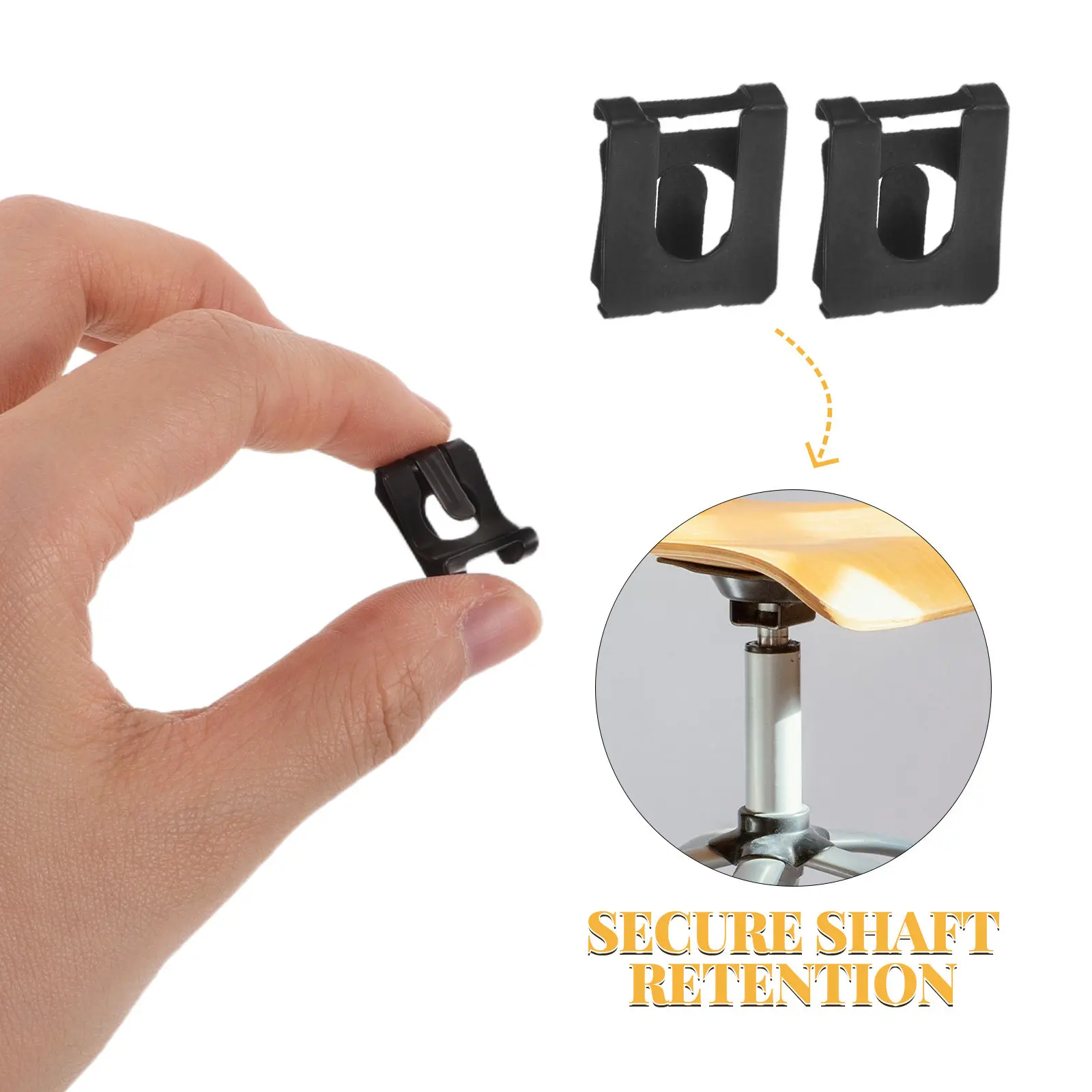 30Pcs Office Chair Gas Lift Retaining Clips Heavy Duty Replacement Clamp Anti-Loosening Cylinder Repair M6 External Snap Rings