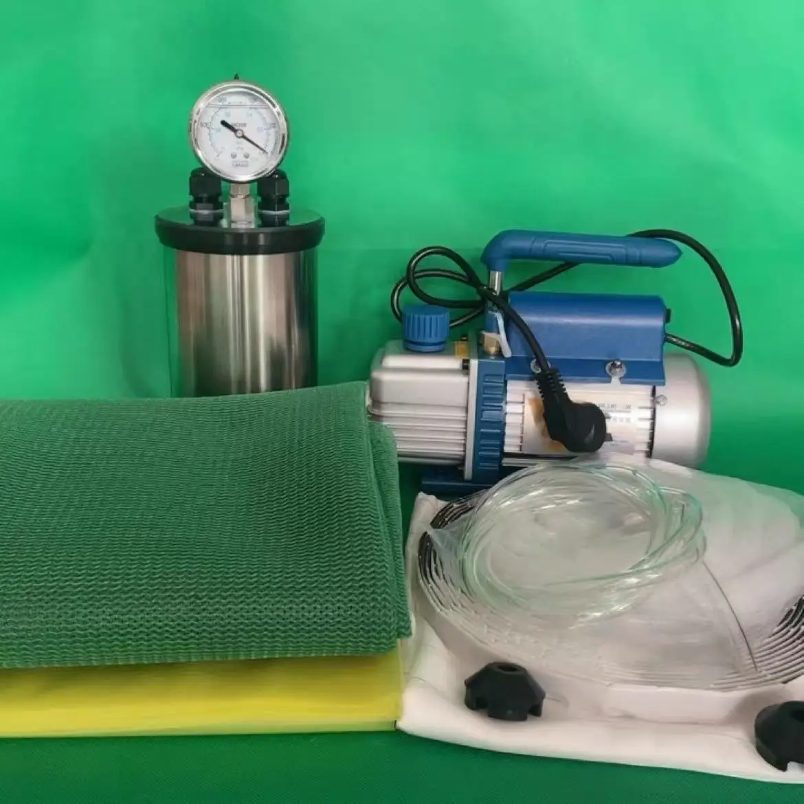 Vacuum import guide process consumables resin collector vacuum pump fiberglass carbon fiber forming set