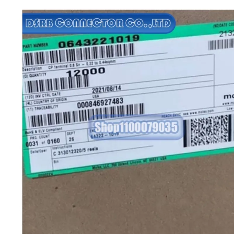 

100pcs/lot 5-1418758-1 64322-1019 6810-1203 6918-3271 7115-1050-02 7116-1680-02 7116-4272-02 connector new original