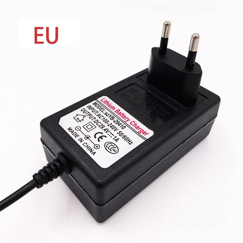 29.4V 1A Scooter Balance Car Electric Connector Convertible Light Lithium Battery Charger DC5.5*2.5mm EU/UK/US Power Adapter A2