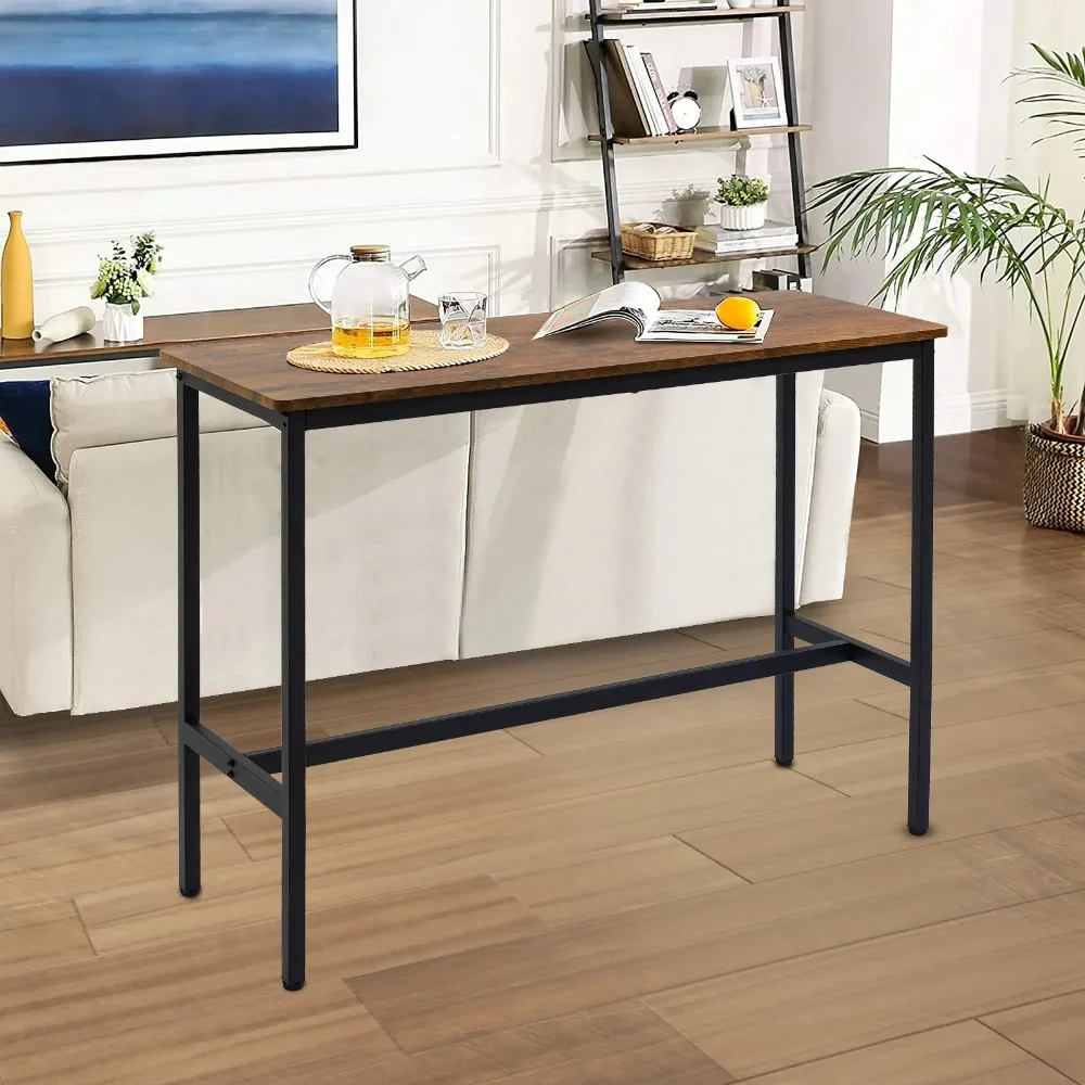 

44.5" Adjustable Dining Table, Brown