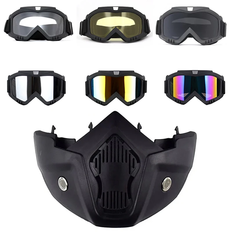 

Ретро маска для верховой езды с дизайном шлема, ветрозащитная для мужчин и женщин, праздничные подарки, мотоциклетная велосипедная маска, лыжная маска, солнцезащитные очки 2025