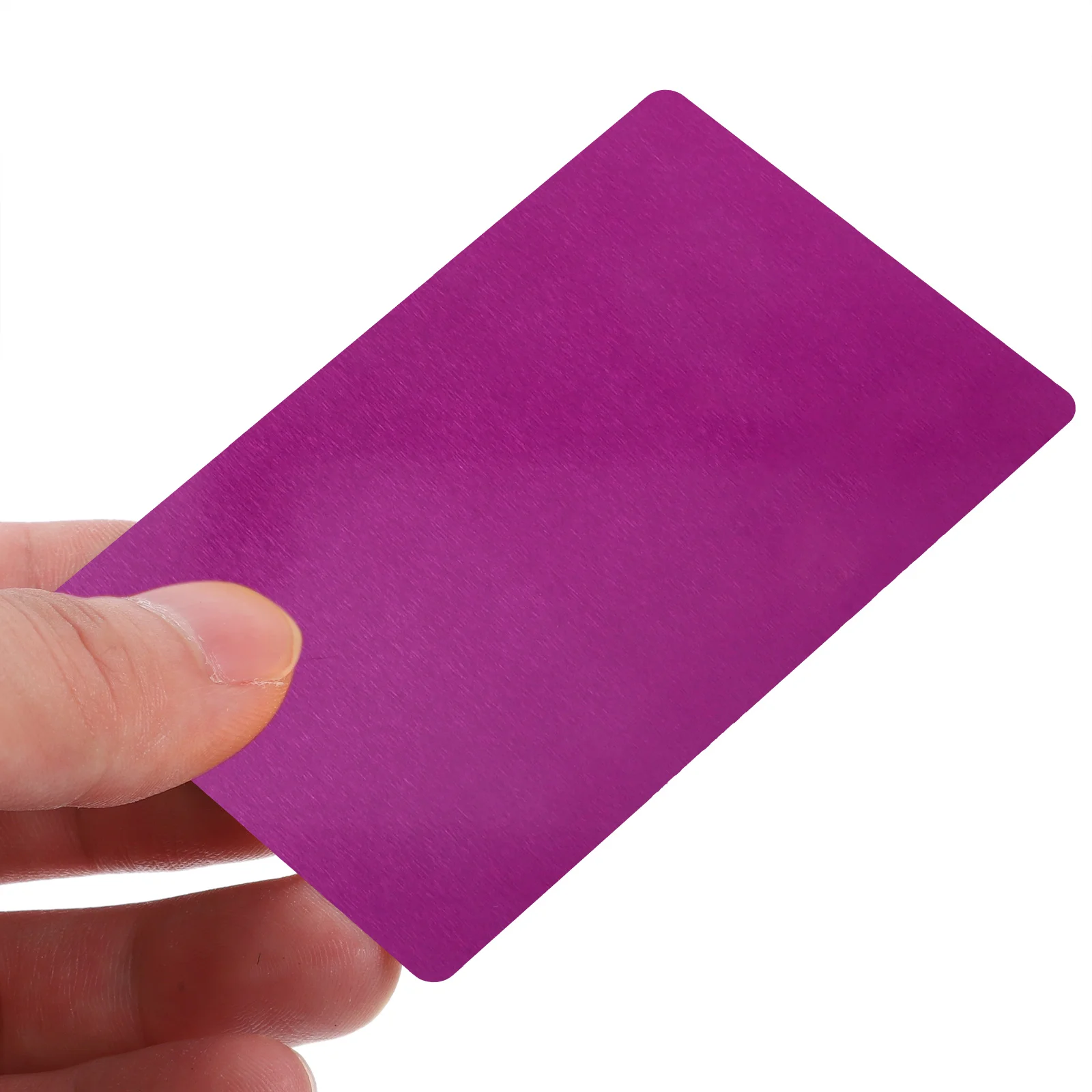 8 Pcs Metal Business Card Board Cards Textured Name Sublimation Aluminum Man