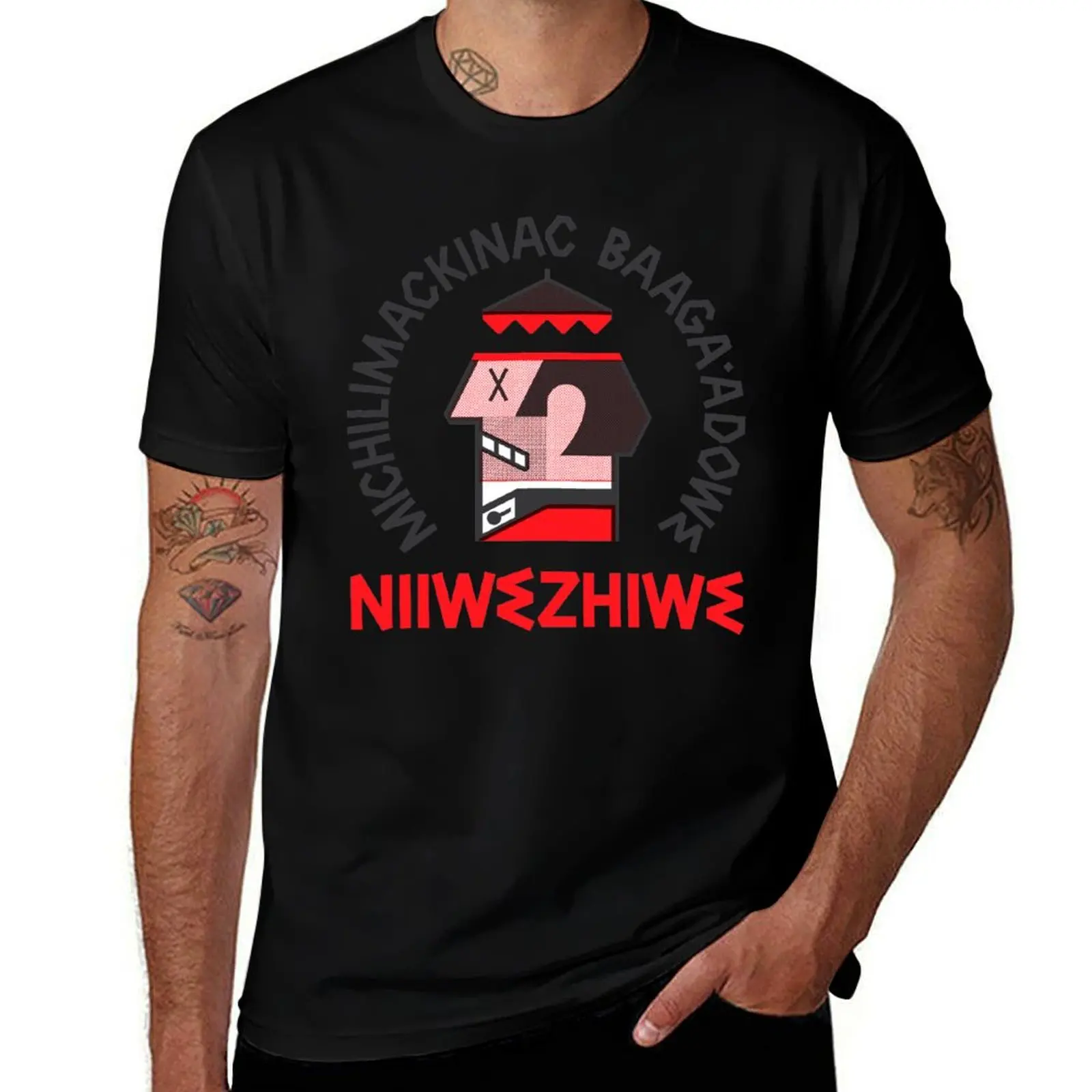 

Niiwezhiwe T-Shirt Big Size Crew Neck T-Shirt
