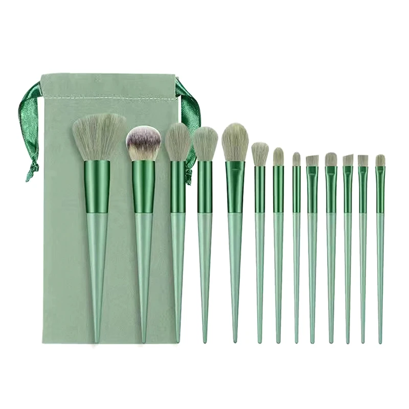 13Pcs Makeup Brushes Soft Set Face Eyes Brush Eyeshadow Foundation Brush Multifunctional Make Up Brush Beginner