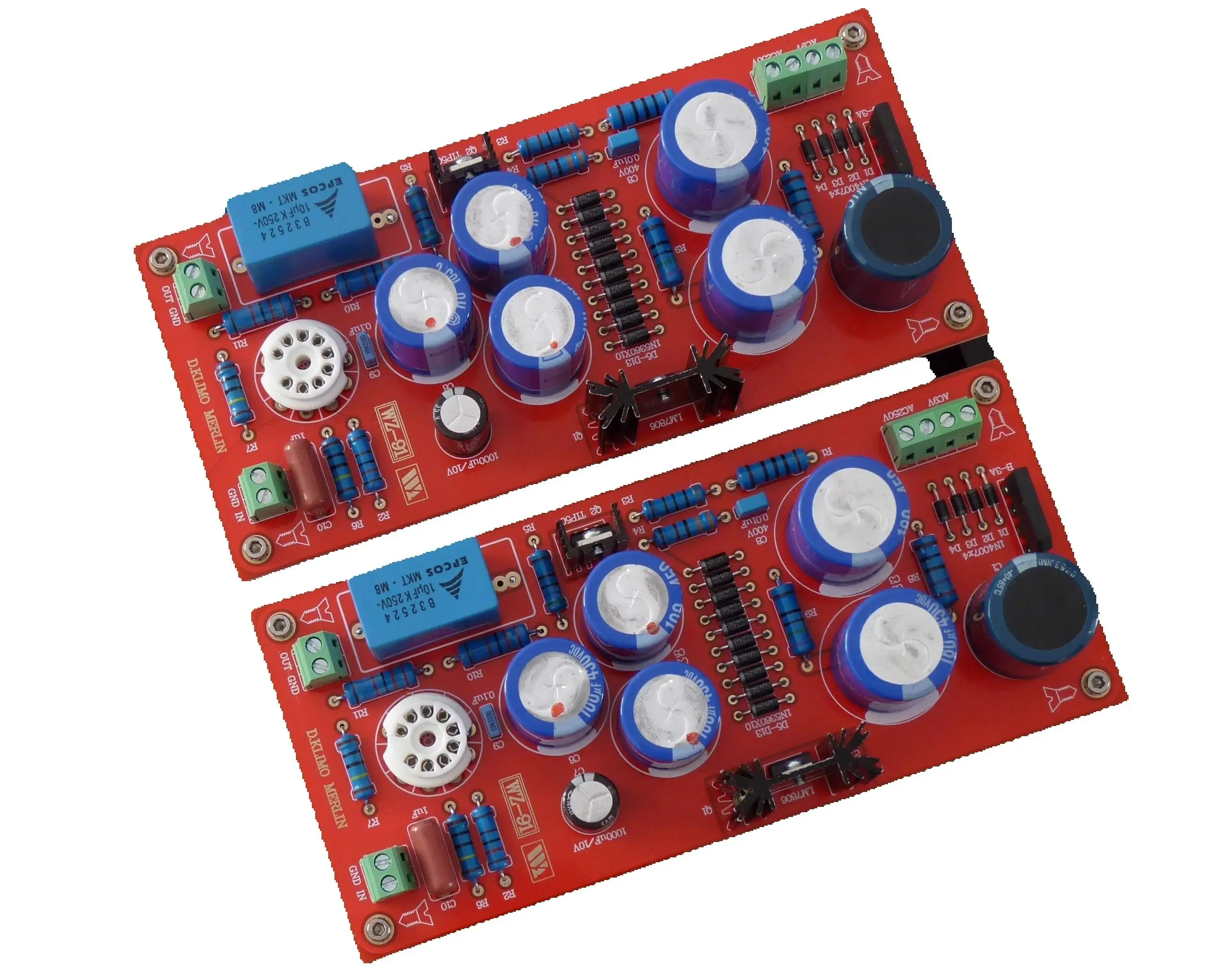 WZ-91 preamplificador de tubo electrónico alemán Tianji D Klimo Klimo línea 1 par 2 uds 6DJ8/6N11/E88CC preamplificador de tubo