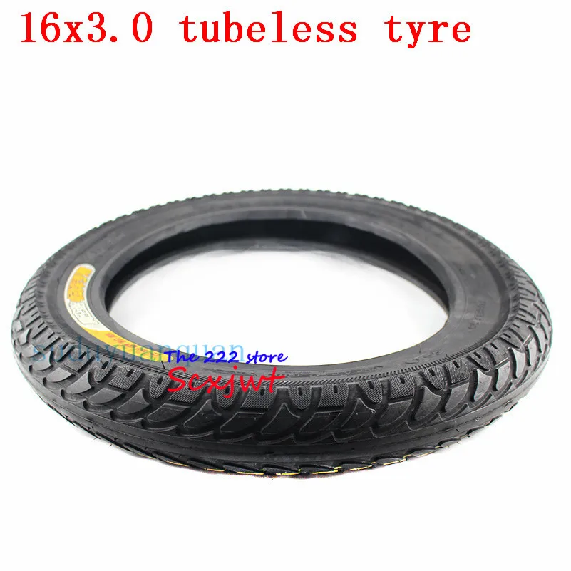 High quality 16x3.0 inch thickening tubeless tire electric car  16*3.0  Electric Vehicle and E-bike Vacuum tyre