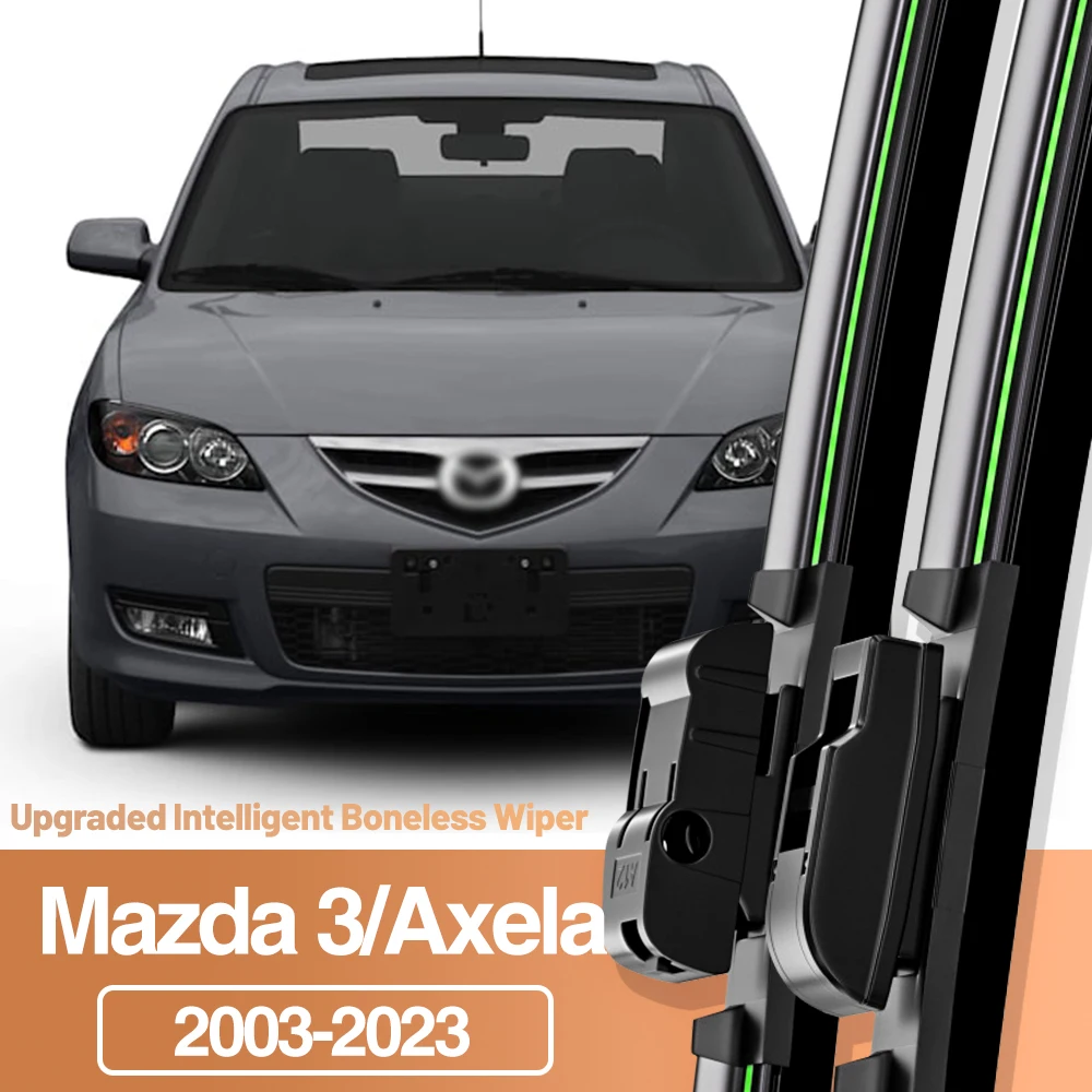 2 шт. для Mazda Mazda 3 Axela 2003-2023, щетки стеклоочистителя переднего стекла, аксессуары для окон 2004 2008 2009 2013 2019 2020