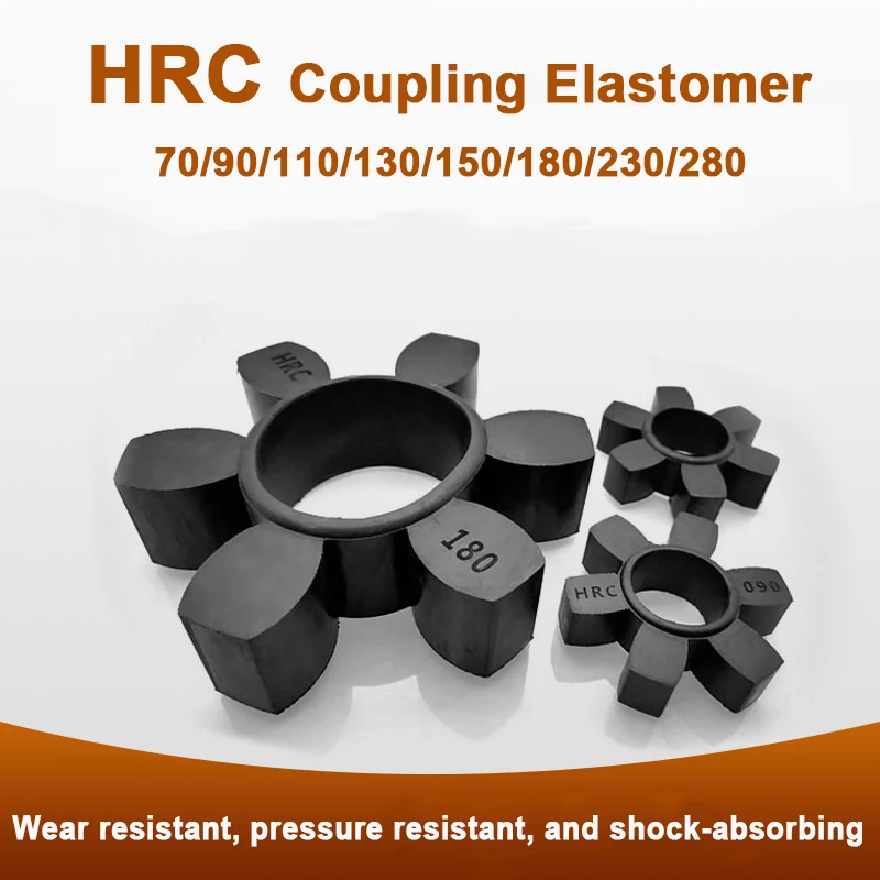 

HRC 70/90/110/130/150/180/230/280 шестигранные резиновые крепления 6-угольная эластичная накладка для промышленных муфтовых буферов, блок амортизатора