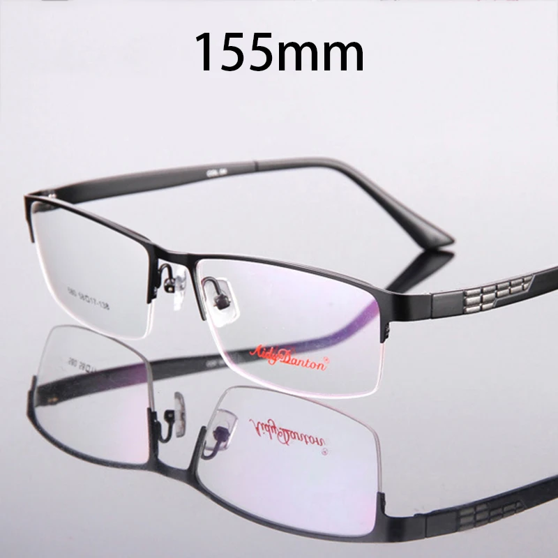 

Vazrobe 155mm Oversized Reading Glasses Men Eyeglasses Frame Male Diopter +100 150 200 250 Semi Rimless Wide Spectacles Black