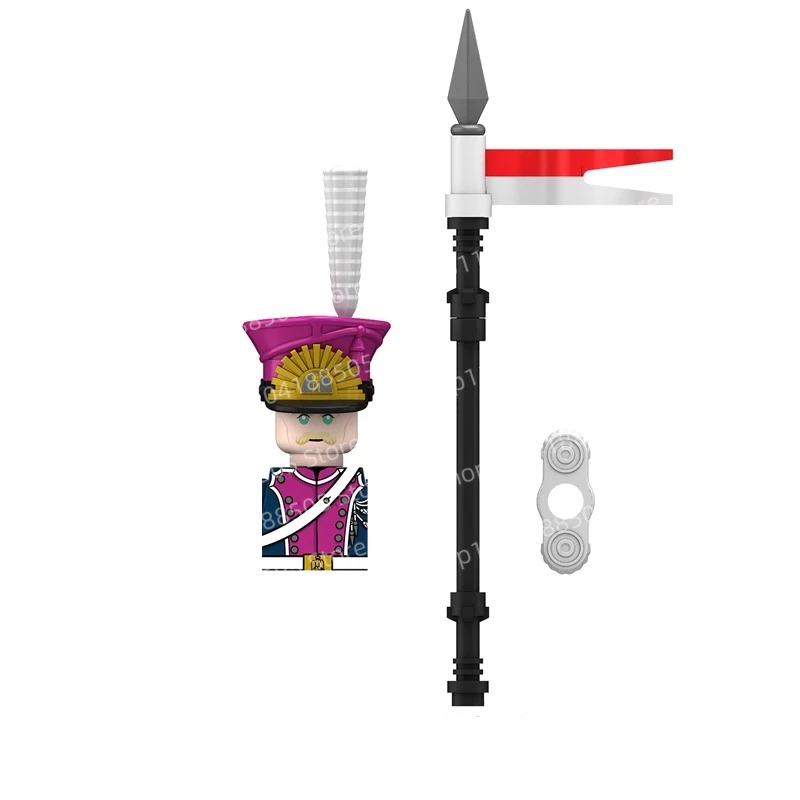 مكعبات البناء العسكرية MOC، مان زاي، ضابط الفرسان، القائد، لعبة الجسيمات الصغيرة هدية #2