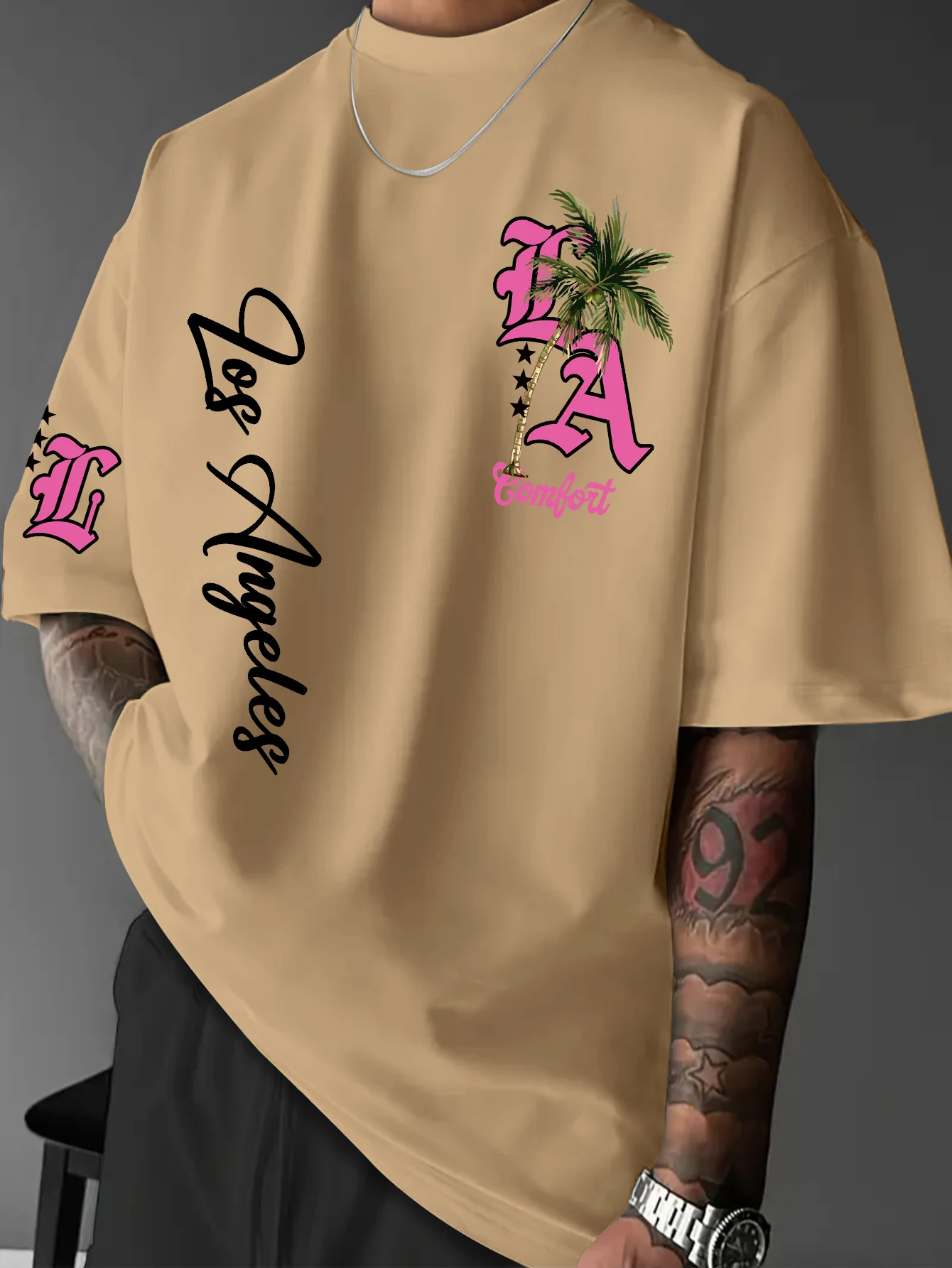 남성 패션 프린트 티셔츠, 스트릿 스타일 로스앤젤레스  - Street Fashion Los Angeles 리뷰 및 가격