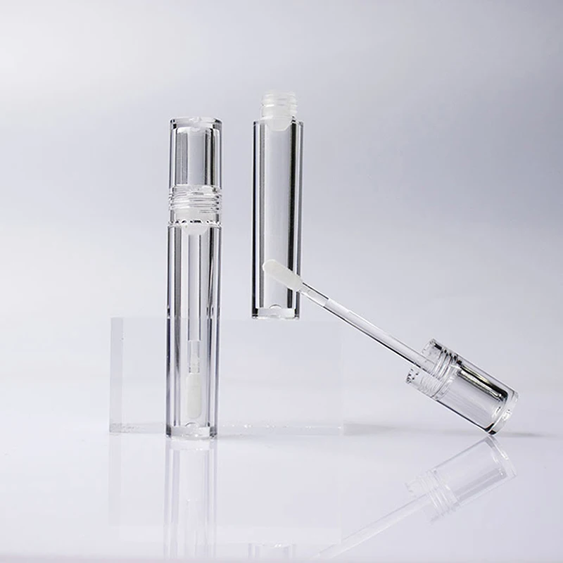 5Ml DIY Plastic Transparent Empty Lip Gloss Tube Elegant Liquid Lipstick Container Round Mini Lipgloss Sample Bottle