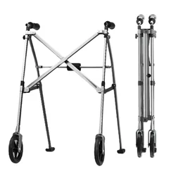 Elderly walker  1 second fold rehabilitation walker walking stick shopping cart armrest training health Crutch