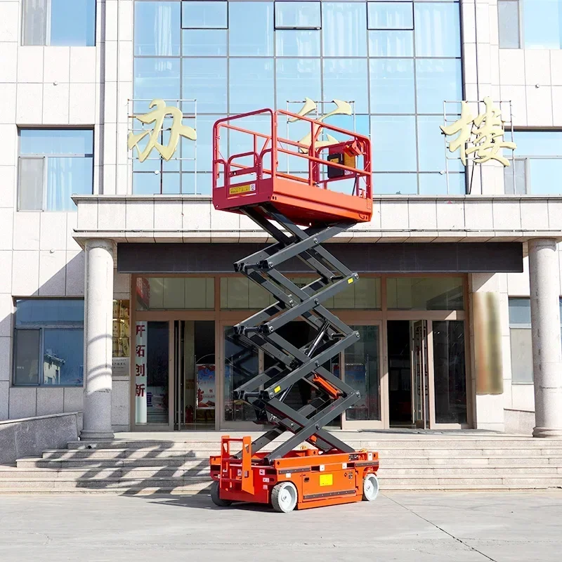 Large Size 450Kg Scissor Lift Platform Mobile Electric One Man Mobile Scaffolding Platform Lift