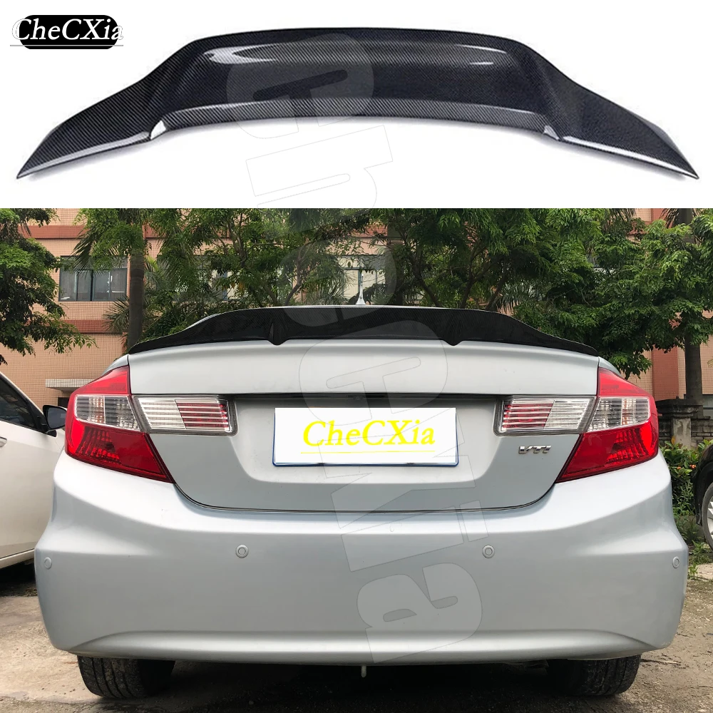 Suitable For Honda Ninth Generation Civic 2013 2014 Highquality Fiberglass material Rear Spoiler Trunk Lid R Styl Diffuser