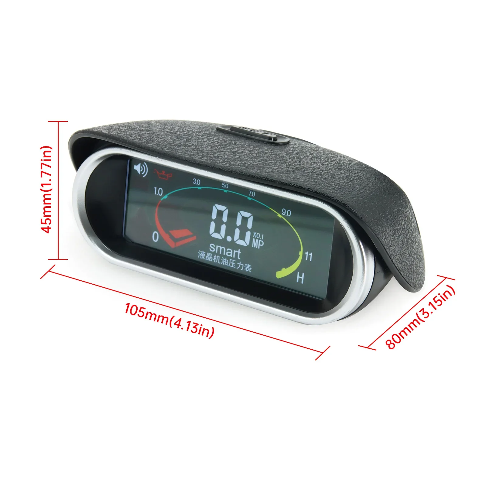 Auto LCD Oil Pressure Gauge DC 9V-36V With 1/4NPT 1/8NPT M12 M14 M16 Pressure sensor For Isuzu Misubishi Aowei Jiefang etc Truck